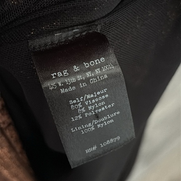 Rag & Bone- Amanda Knit Metallic Dress in Copper Medium - Picture 9 of 10